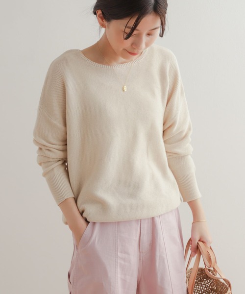 「URBAN RESEARCH DOORS」 長袖ニット MEDIUM ベージュ レディース_画像4