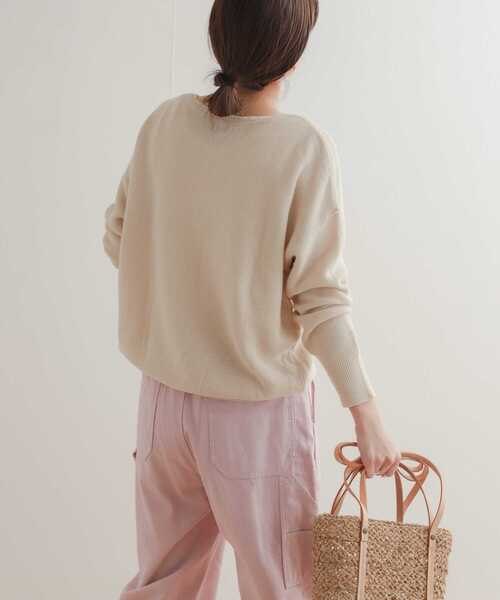 「URBAN RESEARCH DOORS」 長袖ニット MEDIUM ベージュ レディース_画像7