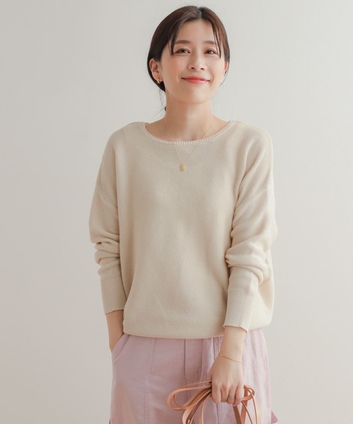 「URBAN RESEARCH DOORS」 長袖ニット MEDIUM ベージュ レディース_画像8