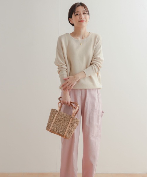 「URBAN RESEARCH DOORS」 長袖ニット MEDIUM ベージュ レディース_画像9