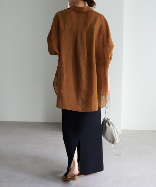 「PUAL CE CIN」 長袖シャツ FREE ライトグレー レディース_画像7