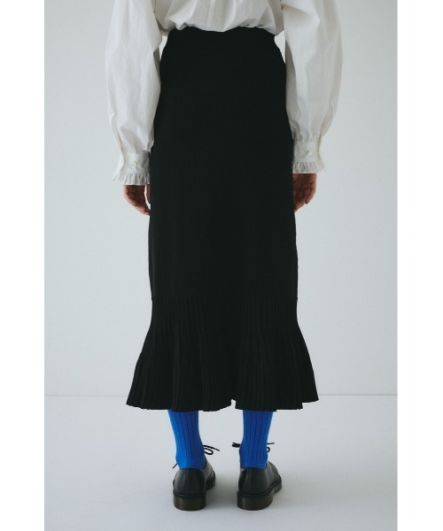 HeRIN.CYE スカート Pleated hem knit skirt プリーツヘムニット