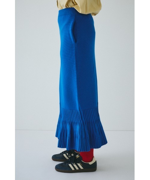 HeRIN.CYE スカート Pleated hem knit skirt プリーツヘムニット