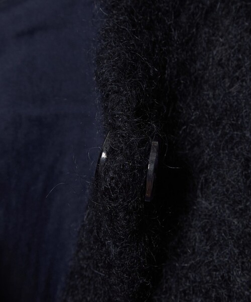 6 カーディガン 「6(ROKU)」モヘヤウール シャギー カーディガン