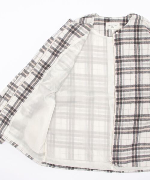 「Samansa Mos2 blue」 ブルゾン フリ- チャコール レディース_画像5