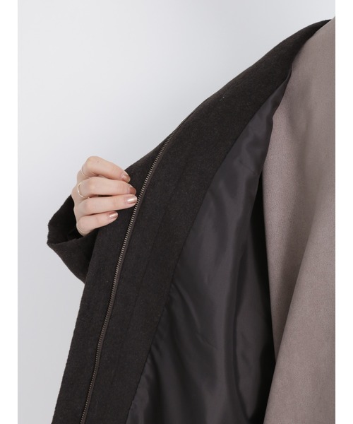 「Samansa Mos2 blue」 ブルゾン フリ- チャコール レディース_画像7