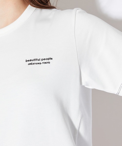 「beautiful people」 半袖Tシャツ SMALL ブラック レディース_画像9