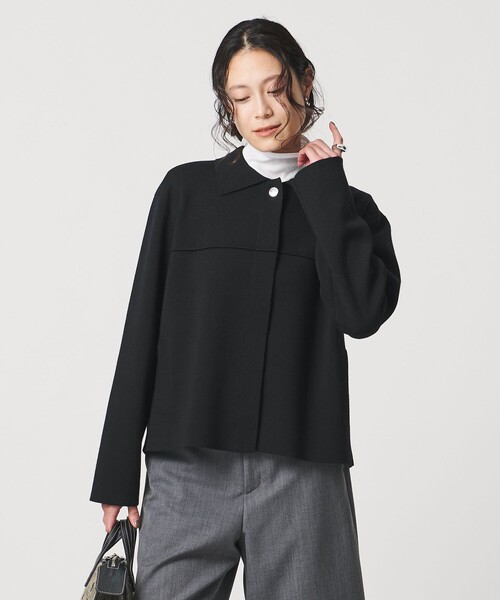 UNITED ARROWS カーディガン ミラノリブ ニット ジャケット レディース