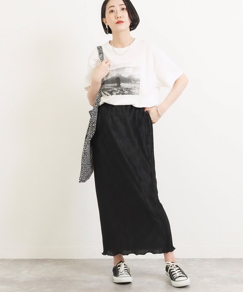 「AULI」 プリーツスカート X-SMALL ブラック レディース_画像2