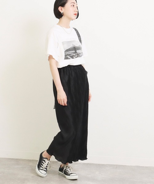 「AULI」 プリーツスカート X-SMALL ブラック レディース_画像3