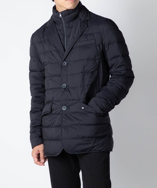 未使用級美品✨　ヘルノ　ダウンジャケット　ネイビー　2way 48 HERNO（ヘルノ） ダウンジャケット 48 ダークネイビー メンズ