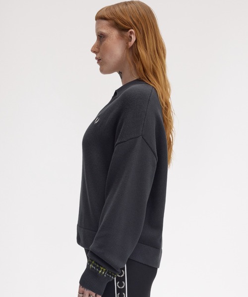 FRED PERRY（フレッドペリー） ニット セーター Tartan Panel Knitted