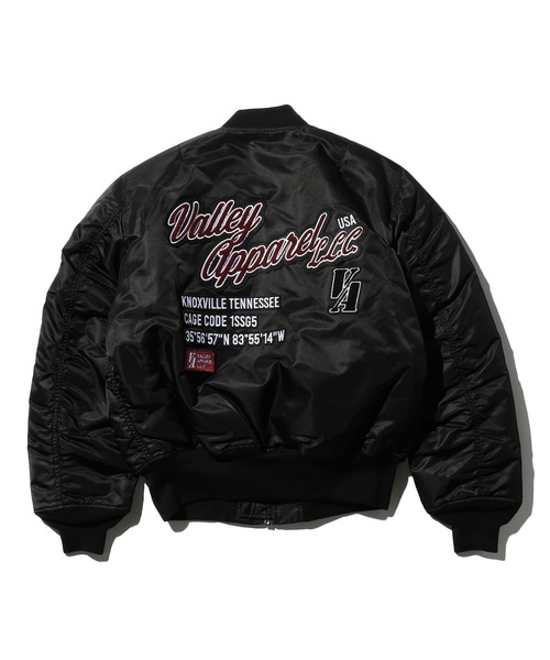 VALLEY APPAREL（バレイアパレル） ma1 ma-1 スタジャン風MA-1