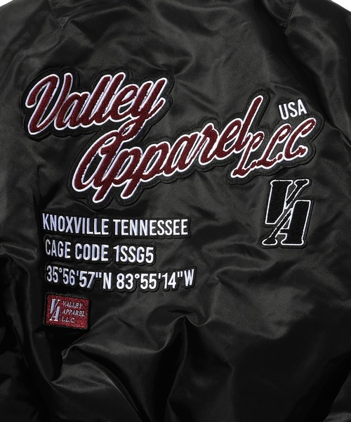 VALLEY APPAREL（バレイアパレル） ma1 ma-1 スタジャン風MA-1