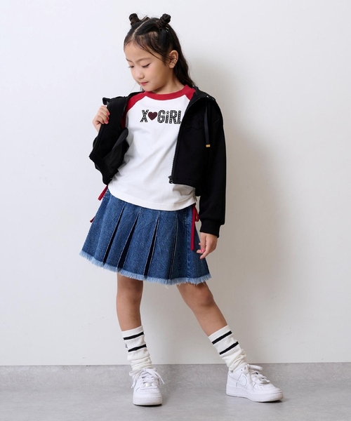 X-girl Stages（エックスガールステージス） tシャツ スタッズ