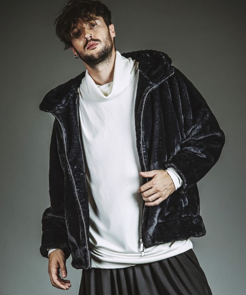 NO ID.（ノーアイディー） コート ジャケット 「NO ID.」Fake Fur Big