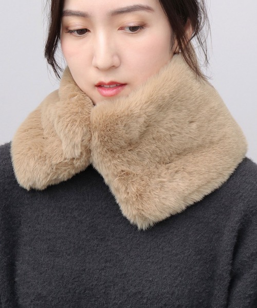 A.M.S. ネックウォーマー スヌード ふわふわ たっぷりボリューム