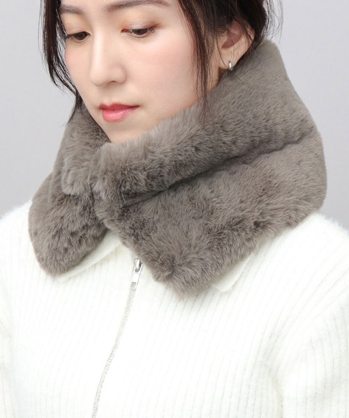 A.M.S. ネックウォーマー スヌード ふわふわ たっぷりボリューム
