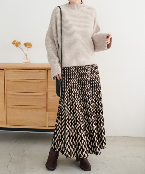 「DISCOAT」 プリーツスカート FREE ブラック レディース_画像3