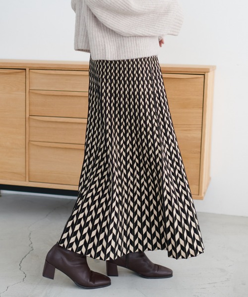 「DISCOAT」 プリーツスカート FREE ブラック レディース_画像6