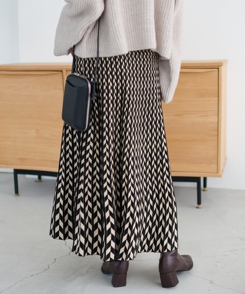 「DISCOAT」 プリーツスカート FREE ブラック レディース_画像7