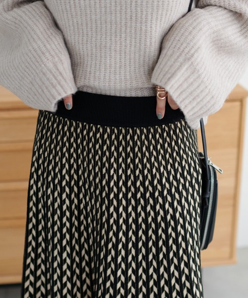 「DISCOAT」 プリーツスカート FREE ブラック レディース_画像9