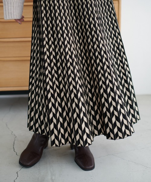 「DISCOAT」 プリーツスカート FREE ブラック レディース_画像10