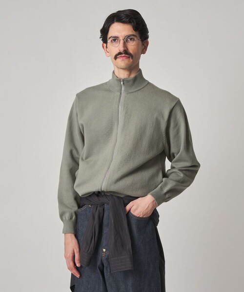 steven alan スティーブンアラン　メンズ　ドライバーズニット　Mサイズ STEVEN ALAN（スティーブンアラン） カーディガン ブラッシュド CTN/PE