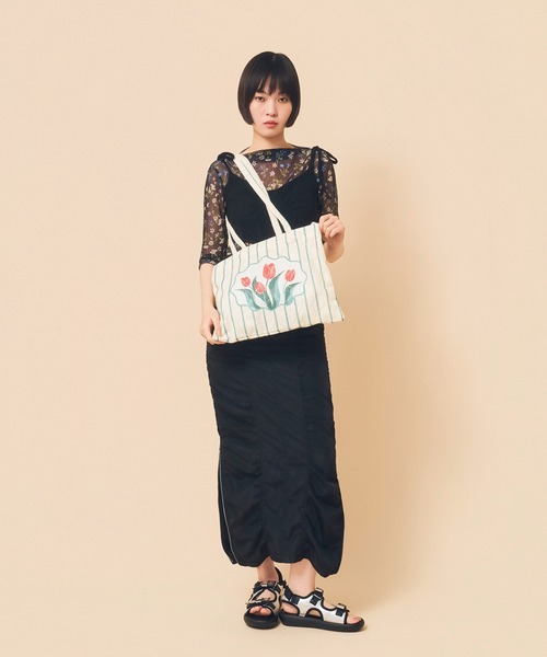 バッグ Caristyle Casselini（キャセリーニ） トートバッグ レースチューリップトート