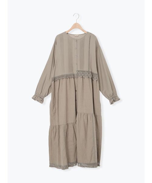Samansa Mos2 ワンピース 「S/Mサイズ」レースパッチワークワンピース