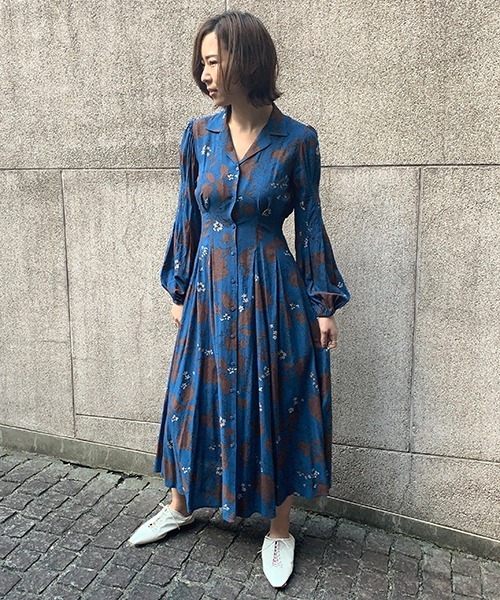 FRAY I.D フレイアイディー ワンピース 1 ブルー レディース FRAY I.D（フレイ・アイディー） 長袖ワンピース 1 ブルー レディース