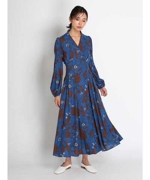 「FRAY I.D」 長袖ワンピース 1 ブルー レディース_画像8