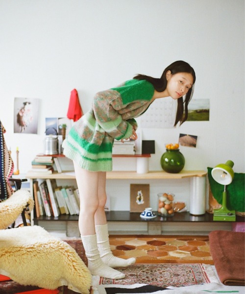 PAMM 格子のカーディガン　グリーン 格子のカーディガン – pamm.officialstore