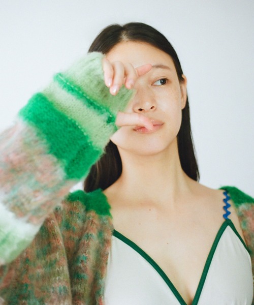 PAMM 格子のカーディガン　グリーン 格子のカーディガン – pamm.officialstore