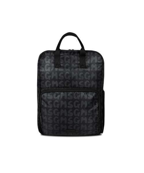 MSGM KIDS リュック 「NEW」MSGM オールオーバーロゴ スクエアバック 