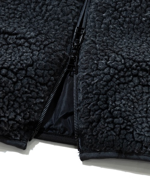 コート ジャケット Revo./レヴォ　ヴィンテージ加工 ボアフリース ジップジャケット メンズ レディース