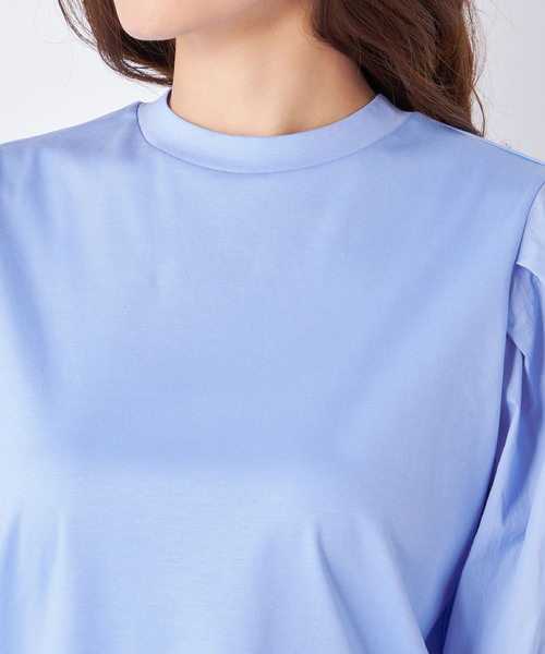 「A/C DESIGN BY ALPHA CUBIC」 長袖カットソー M サックスブルー レディース_画像5