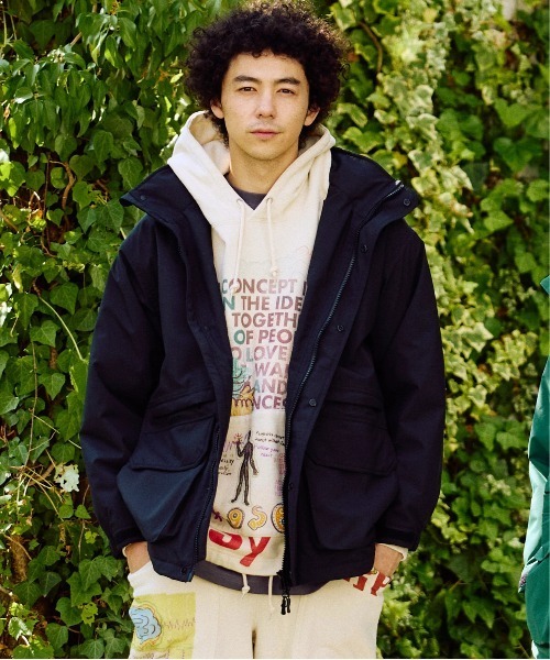 go slow caravan ゴースローキャラバン / 2レイヤーフードインスタンドブルゾン（中綿サーモライト） / 350236 / アウター / 防水 / 保温 / 軽量 / アウトドア / メンズ / 2025秋冬 go slow caravan（ゴースローキャラバン） ブルゾン アウター 2