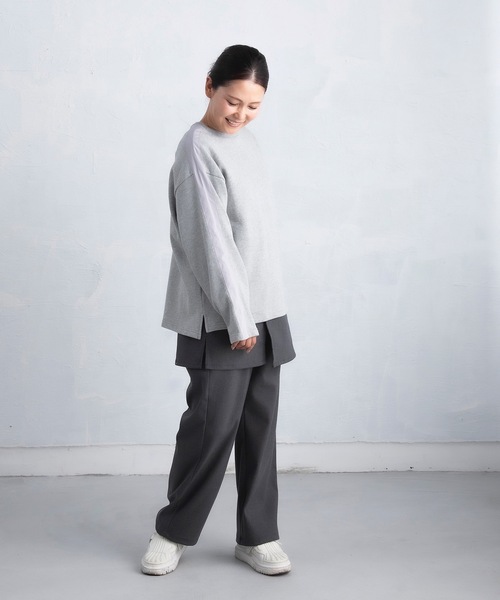 「COCO WALK」 スウェットカットソー FREE ネイビー レディース_画像3