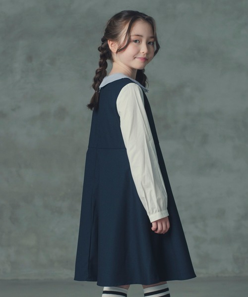 DRESCCO（ドレスコ） ワンピース ネイビーバイカラーフェイク