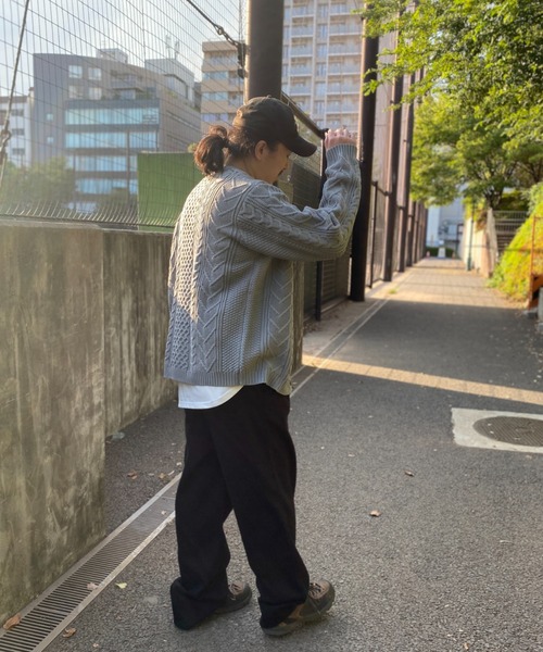 NO NEED（ノーニード） カーディガン ケーブルカーデインナーセット