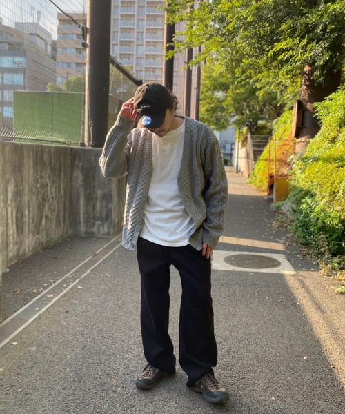 noid ケーブルニット カーディガン 00s y2k grunge ギャル男 NO NEED（ノーニード） カーディガン ケーブルカーデインナーセット