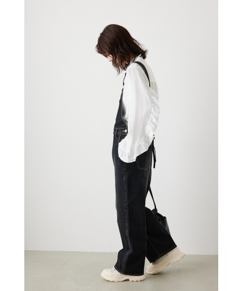 「RODEO CROWNS WIDE BOWL」 オーバーオール SMALL ブルー レディース_画像3