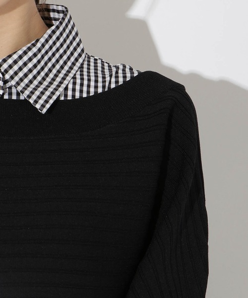 「AND COUTURE」 ノースリーブワンピース MEDIUM ブラック系その他 レディースの画像