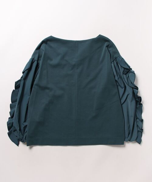 「INED」 長袖カットソー 9号 グリーン レディース_画像2