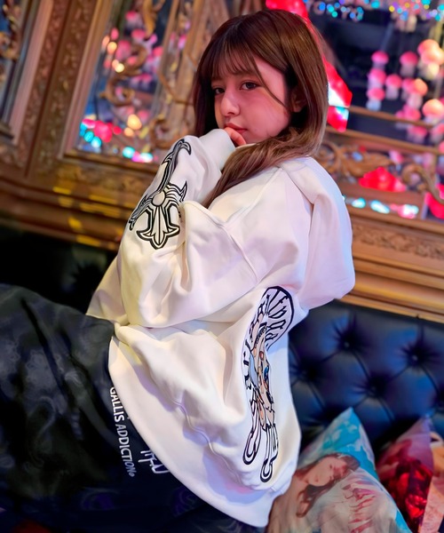 GALFY（ガルフィー） ジップアップパーカー X-LARGE ホワイト メンズ