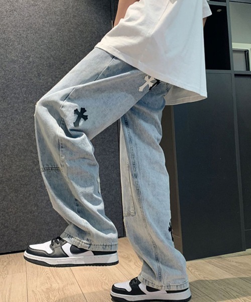 「ARCADE」 デニムパンツ M ブラック メンズ_画像5