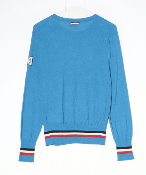 MONCLER（モンクレール） 長袖ニット - ブルー レディース : ZOZOTOWN