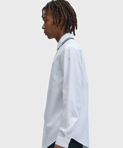 FRED PERRY（フレッドペリー） シャツ Polo Collar Woven Pique Shirt
