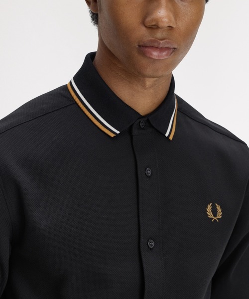 FRED PERRY（フレッドペリー） シャツ Polo Collar Woven Pique Shirt